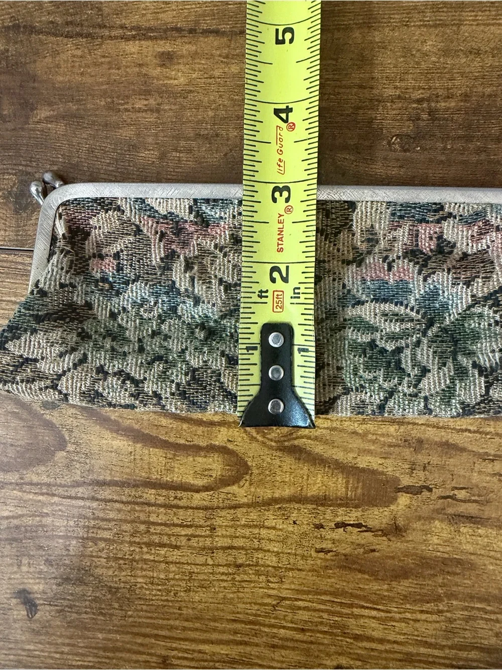 Vintage Rosanne Floral Tapestry Eyeglass Case Kiss Lock Fabric Optical Case USA